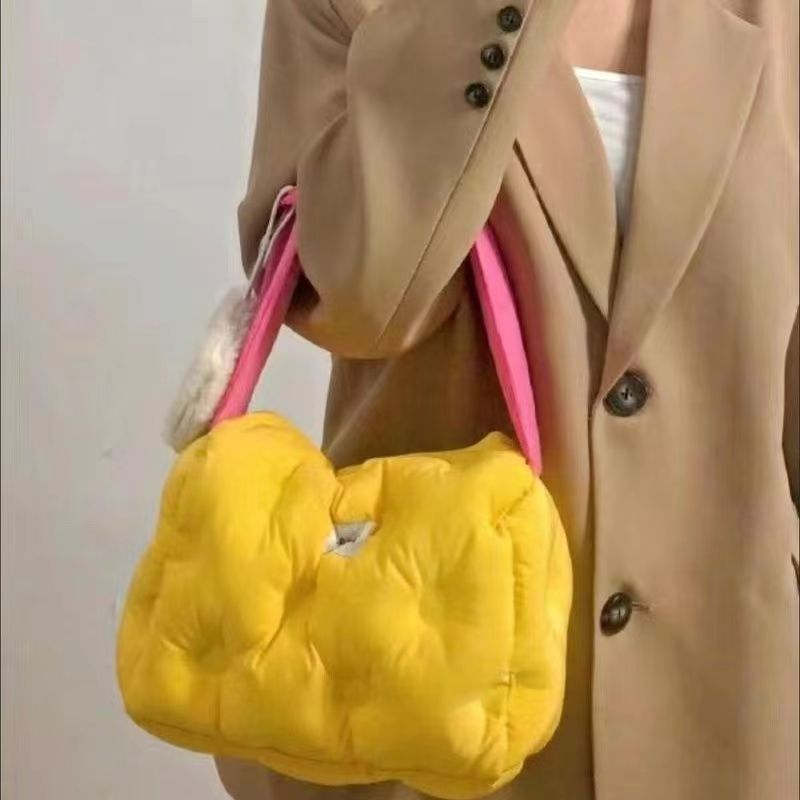 Square Egg cakes camera cute travel all-in-one machine polaroid bag cheese handbag data storage_voghion.com