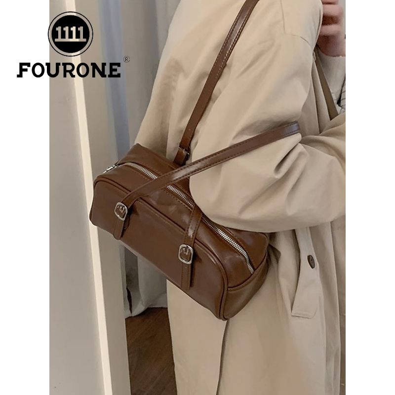 Retro niche armpit bag for women  new Korean briefcase versatile large capacity tote bag