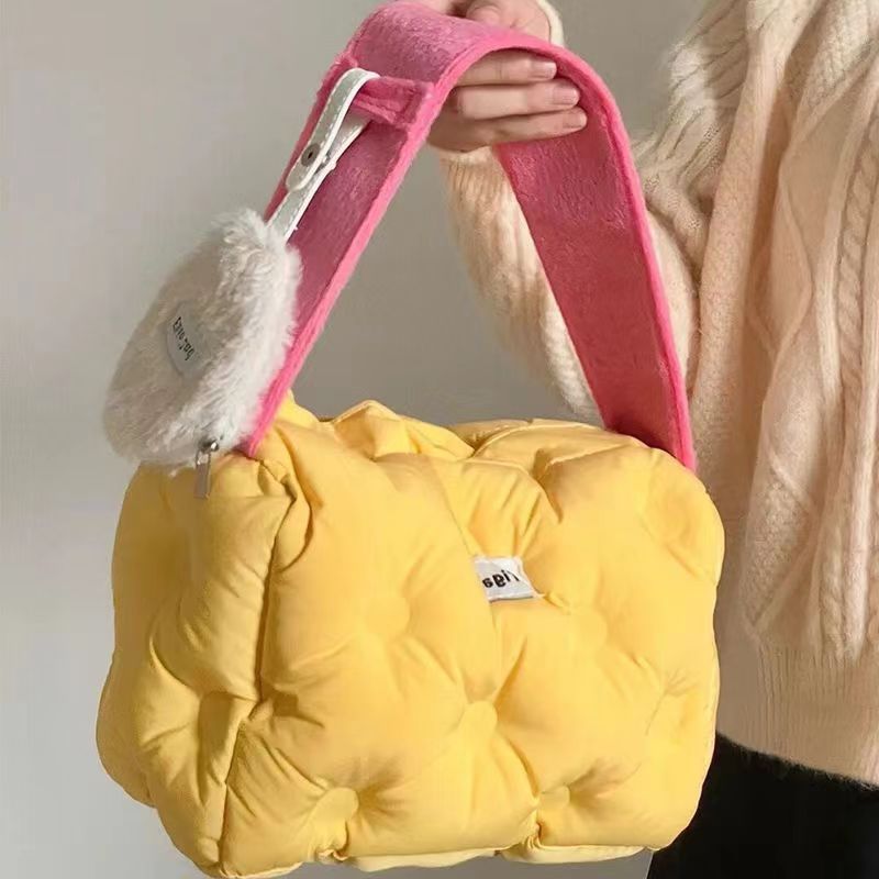 Square Egg cakes camera cute travel all-in-one machine polaroid bag cheese handbag data storage_voghion.com