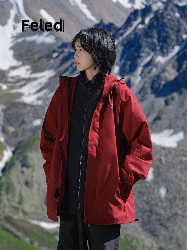 Feila Denton American vintage outdoor jacket 2023 men and women early autumn windproof and waterproof mountaineering jacket