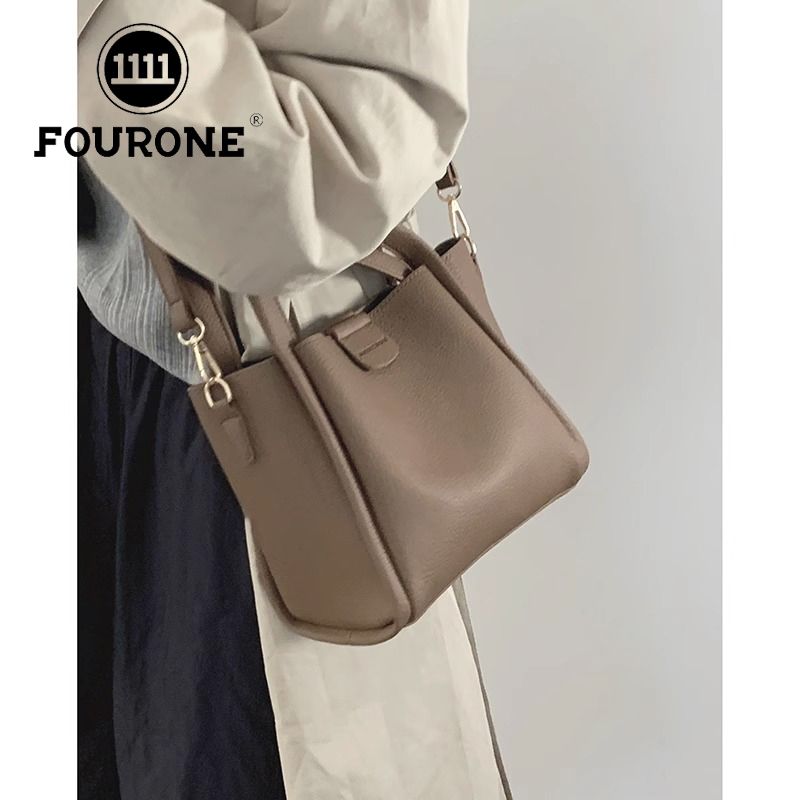 Portable Vegetable Basket Bag Women's Bag 2023 New Retro Bucket Bag Versatile Shoulder Bag Crossbody Bag
