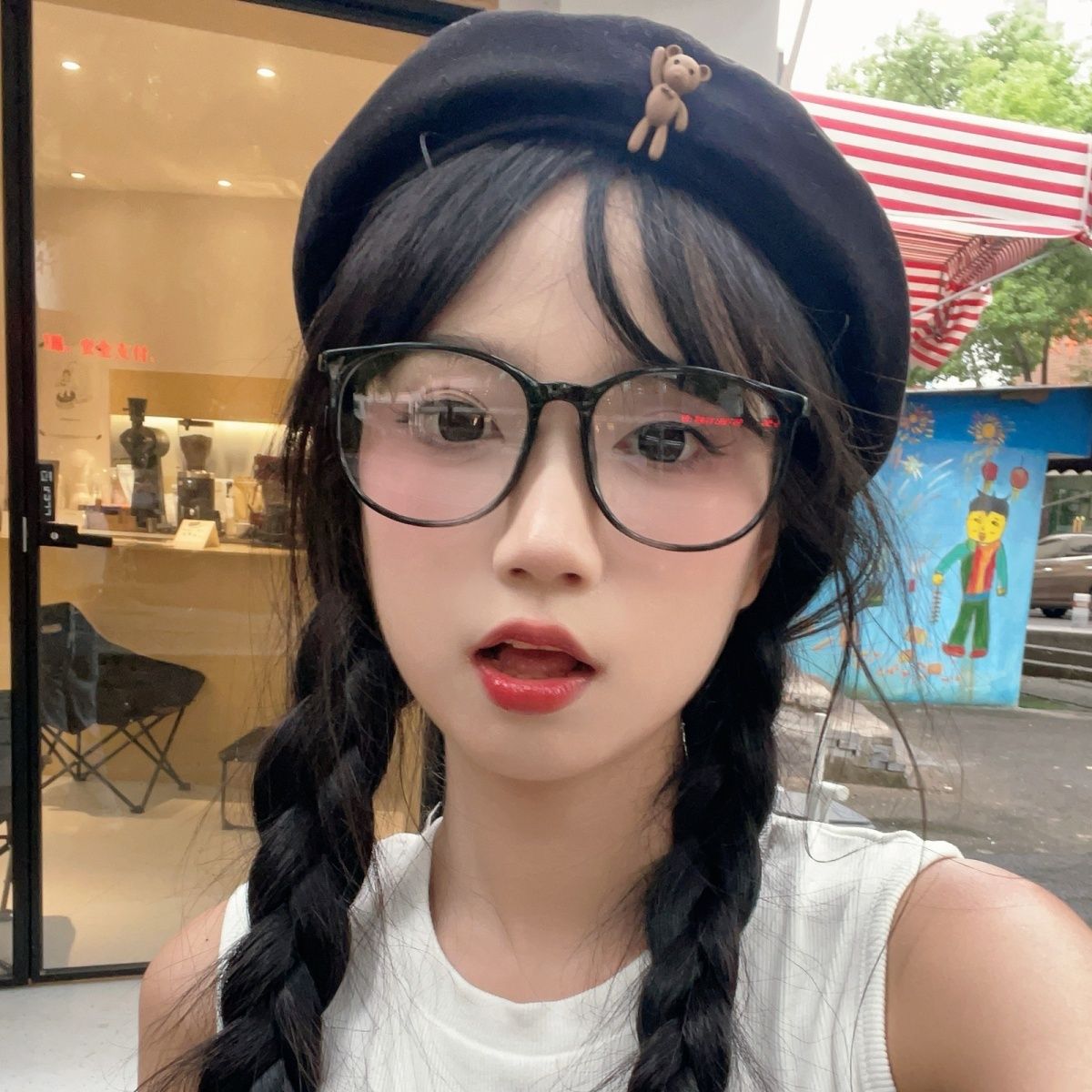 網紅大框素顏神器黑框眼鏡女韓版潮近視眼鏡框大臉顯瘦可配有度數