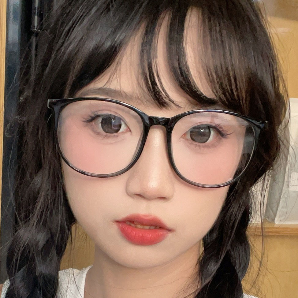 超輕大框眼鏡近視女可配有度數黑框素顏神器大臉顯瘦方圓臉眼睛架