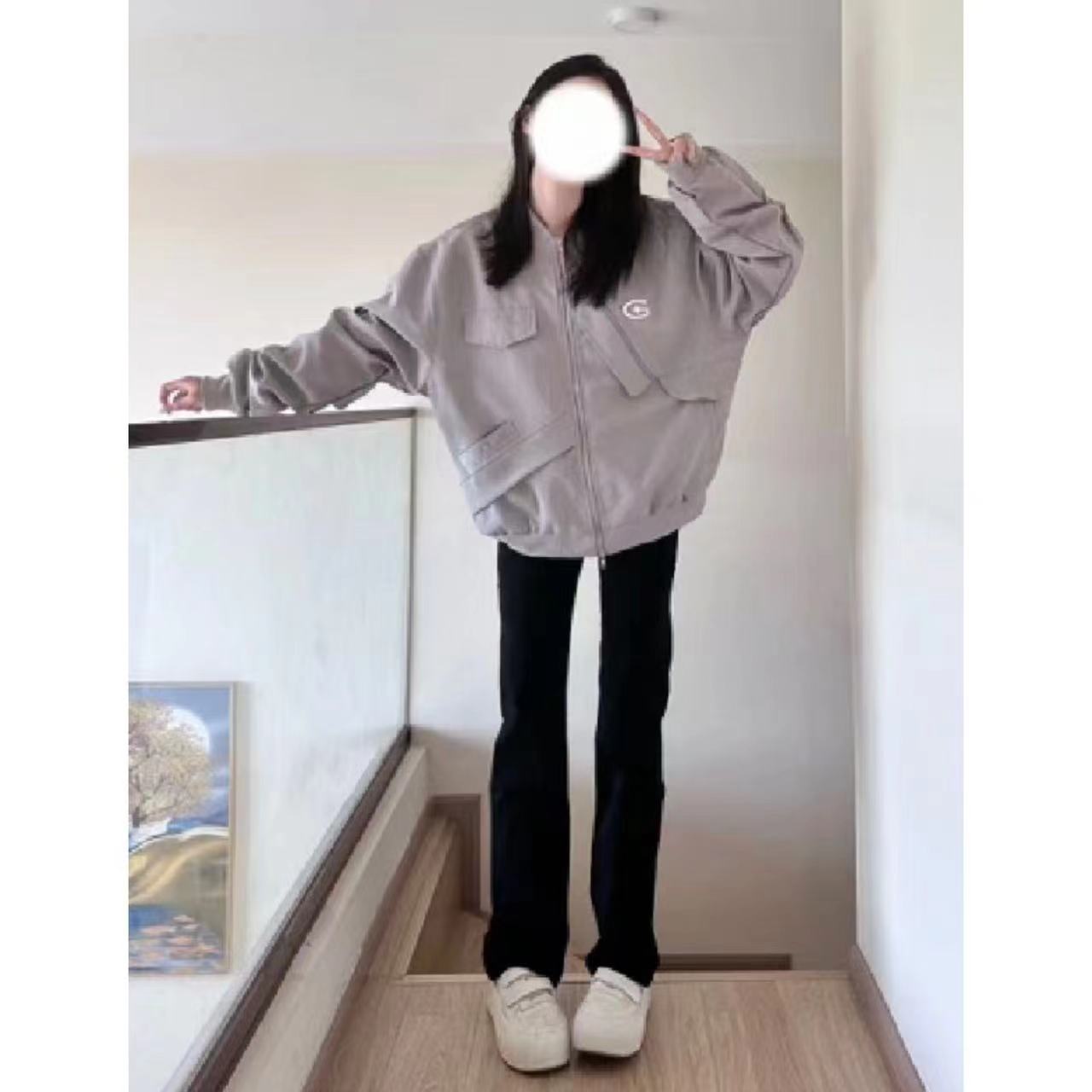 黑色秋冬季簡約牛仔褲女直筒顯瘦拖地長褲百搭窄版潮流歐美風彈力