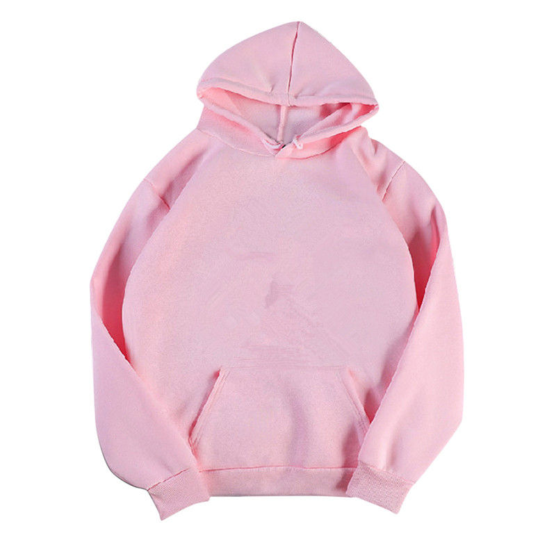 2024 autumn and winter new loose fit hooded solid color hoodie casual couple's shirt_voghion.com