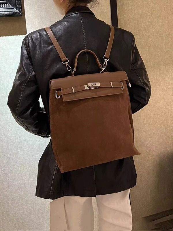 雙肩包通勤背包2023新款女包大容量單肩斜挎包潮