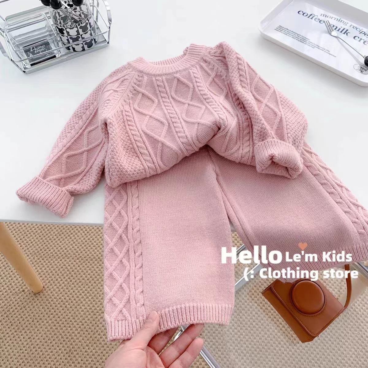 Kinder Strickpullover Set Im Vintage Wald Stil Für Den Winter_voghion.com