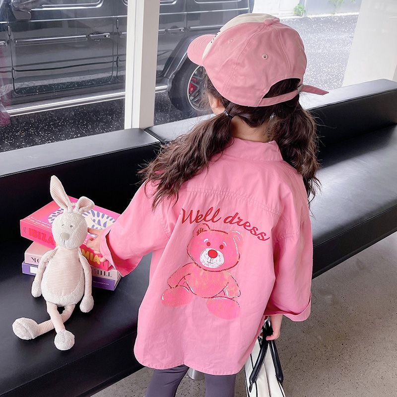 Girls' shirts spring and autumn  new girls baby autumn tops children's clothing autumn shirts and jackets