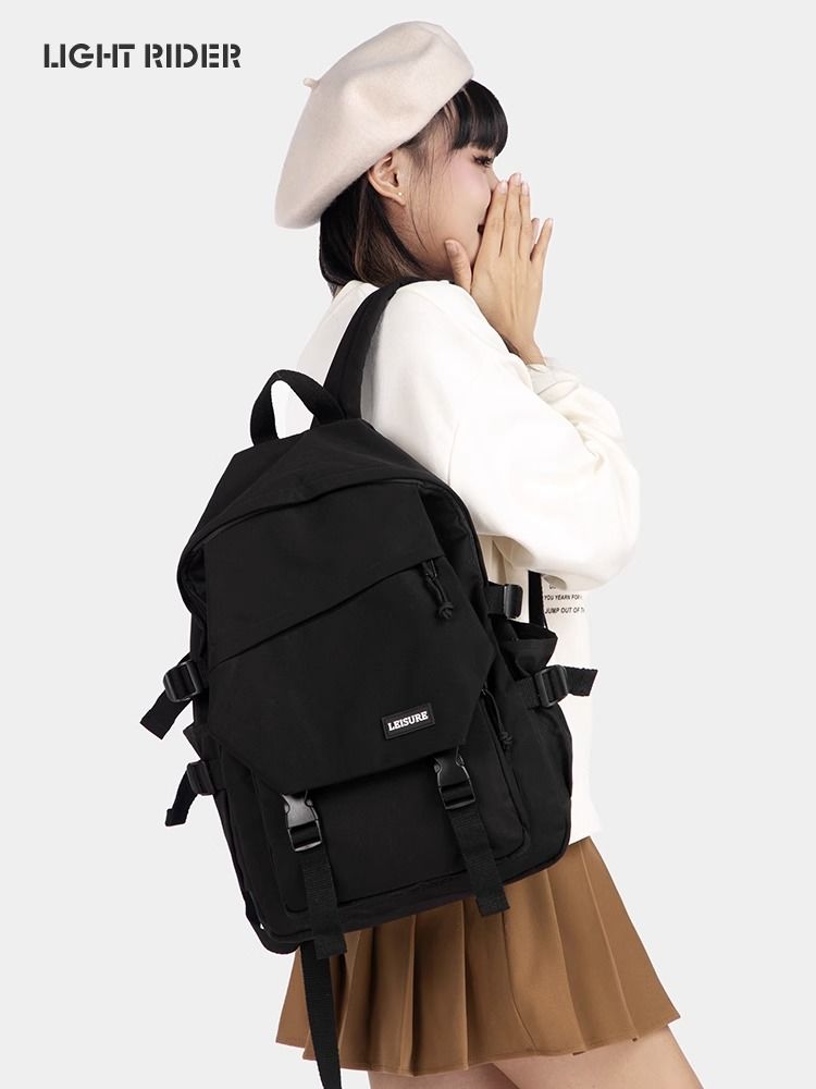 双肩包男时尚潮牌中学生书包背包女韩版简约百搭旅行大学生电脑包