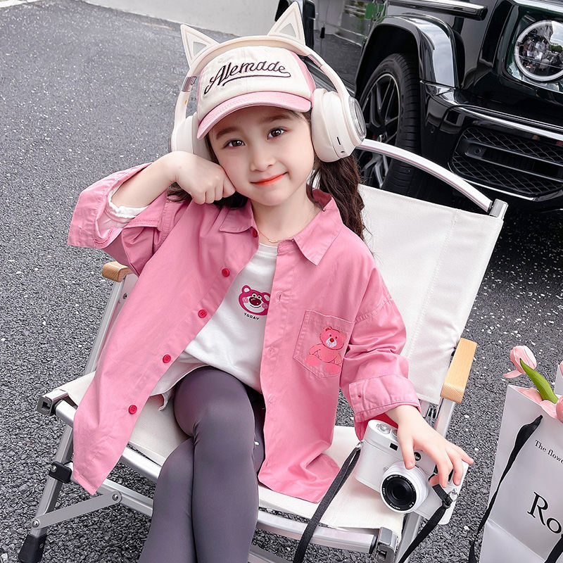 Girls' shirts spring and autumn  new girls baby autumn tops children's clothing autumn shirts and jackets