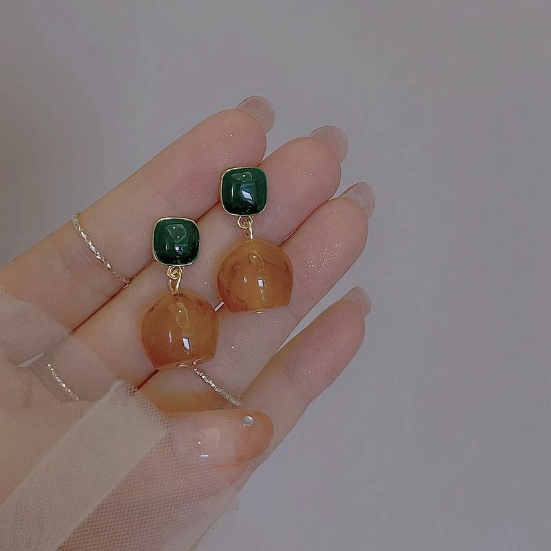 純銀耳釘秋冬復古港風幾何耳環女日韓小眾手作設計感氣質高級耳飾