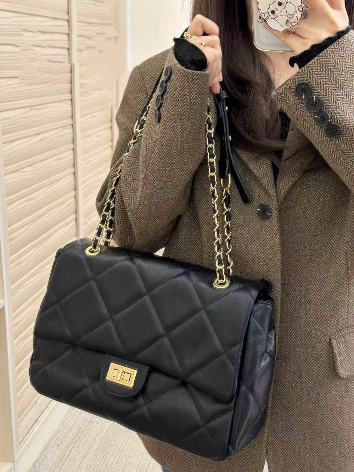High-end rhombus chain armpit bag for women 2023 new large-capacity one-pack three-use hobo bag single shoulder crossbody bag