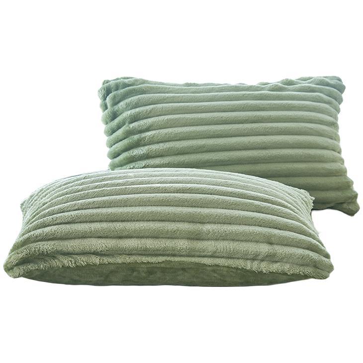 冬季新款A类母婴级兔毛绒枕套一对装隔脏枕芯套单人可拆洗枕头套