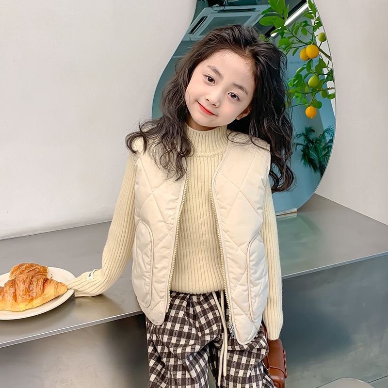 Boys and girls autumn and winter vest 2023 new Korean style children's fashionable waistcoat vest baby vest outer wear fashionable style