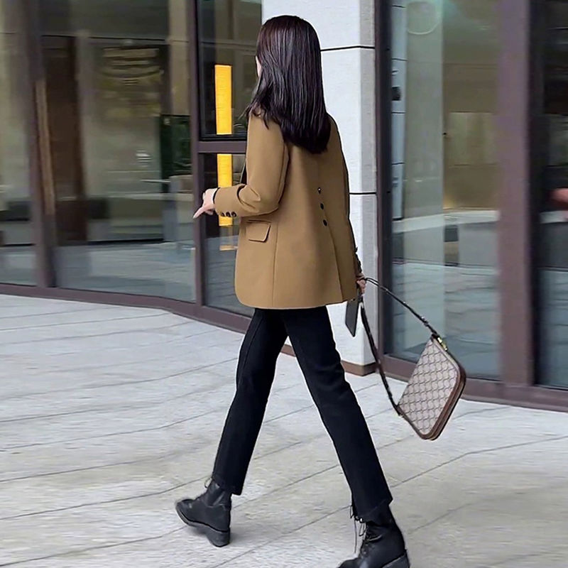 高檔洋氣西裝外套女春秋季2023新高級感網紅炸街韓版休閒女士西服