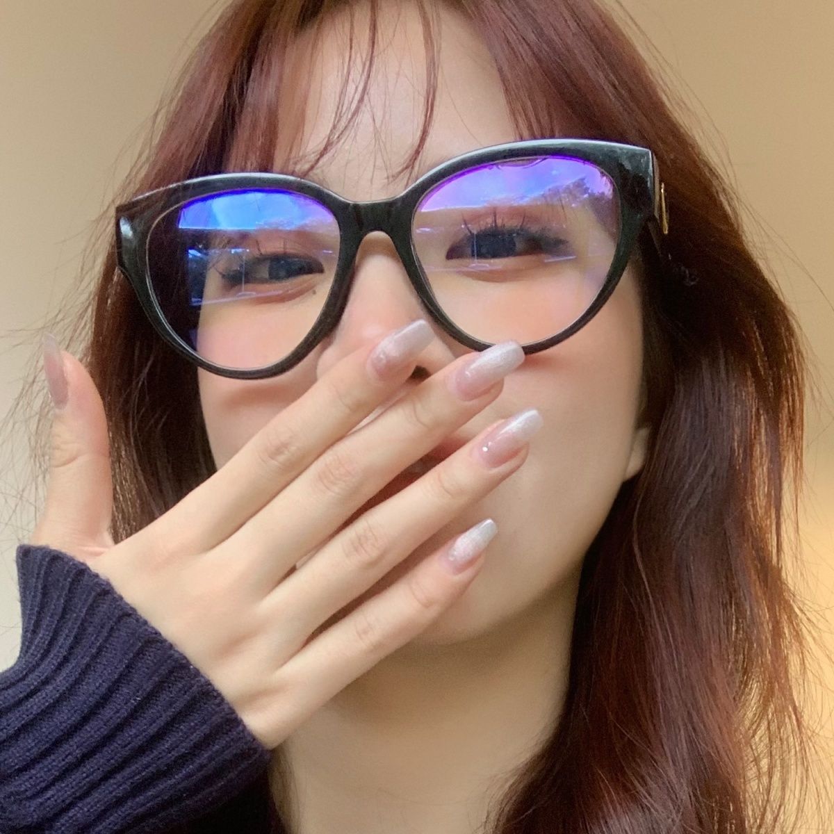 European and American retro cat-eye black frame myopia glasses for women, trendy face-showing little makeup artifact, heart-shaped with prescription glasses frame