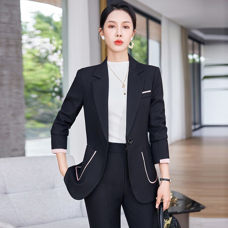 High-end professional small suit women's autumn and winter clothing new Korean style women's wear no-iron suit jacket top