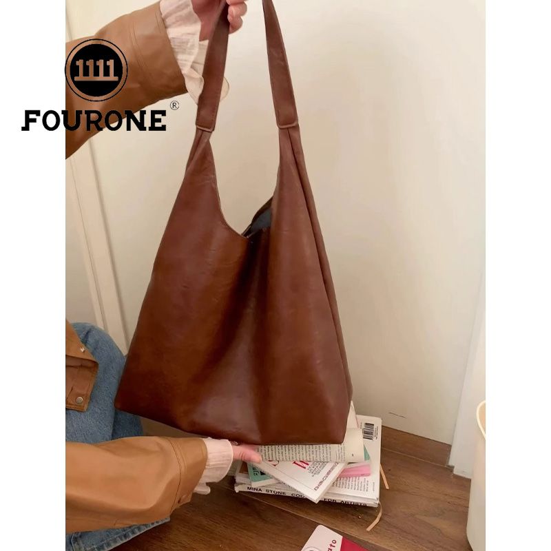 Niche texture armpit bag women's bag new autumn and winter retro tote bag retro large capacity shoulder bag