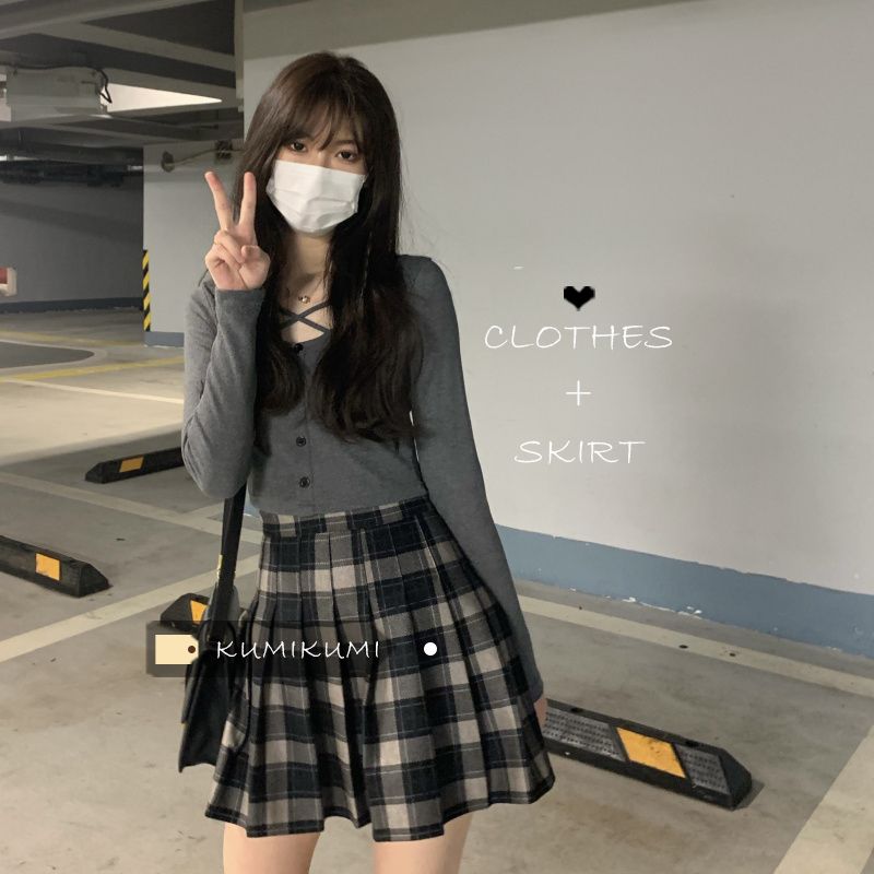 美式辣妹純欲風心機長袖t恤女秋季設計感短款上衣修身顯瘦打底衫
