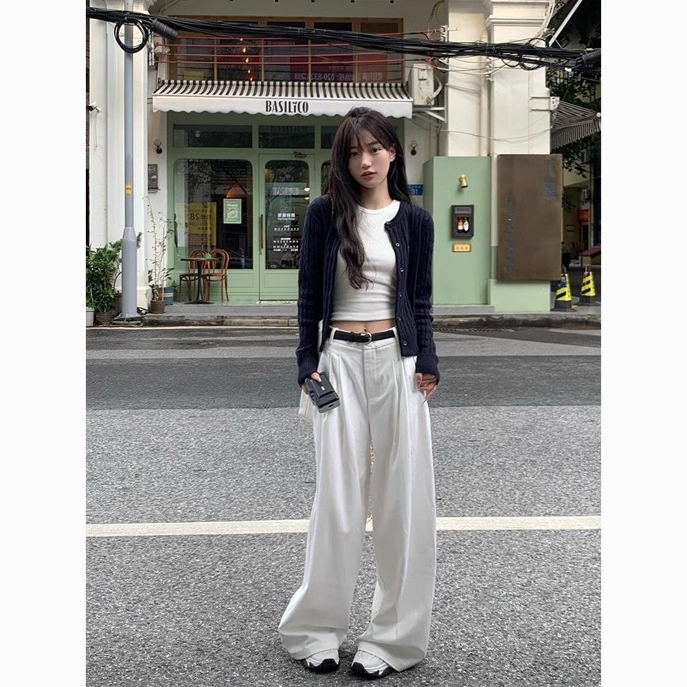 麻花長袖針織開衫女2023秋季新款港風設計感小眾修身顯瘦短款上衣