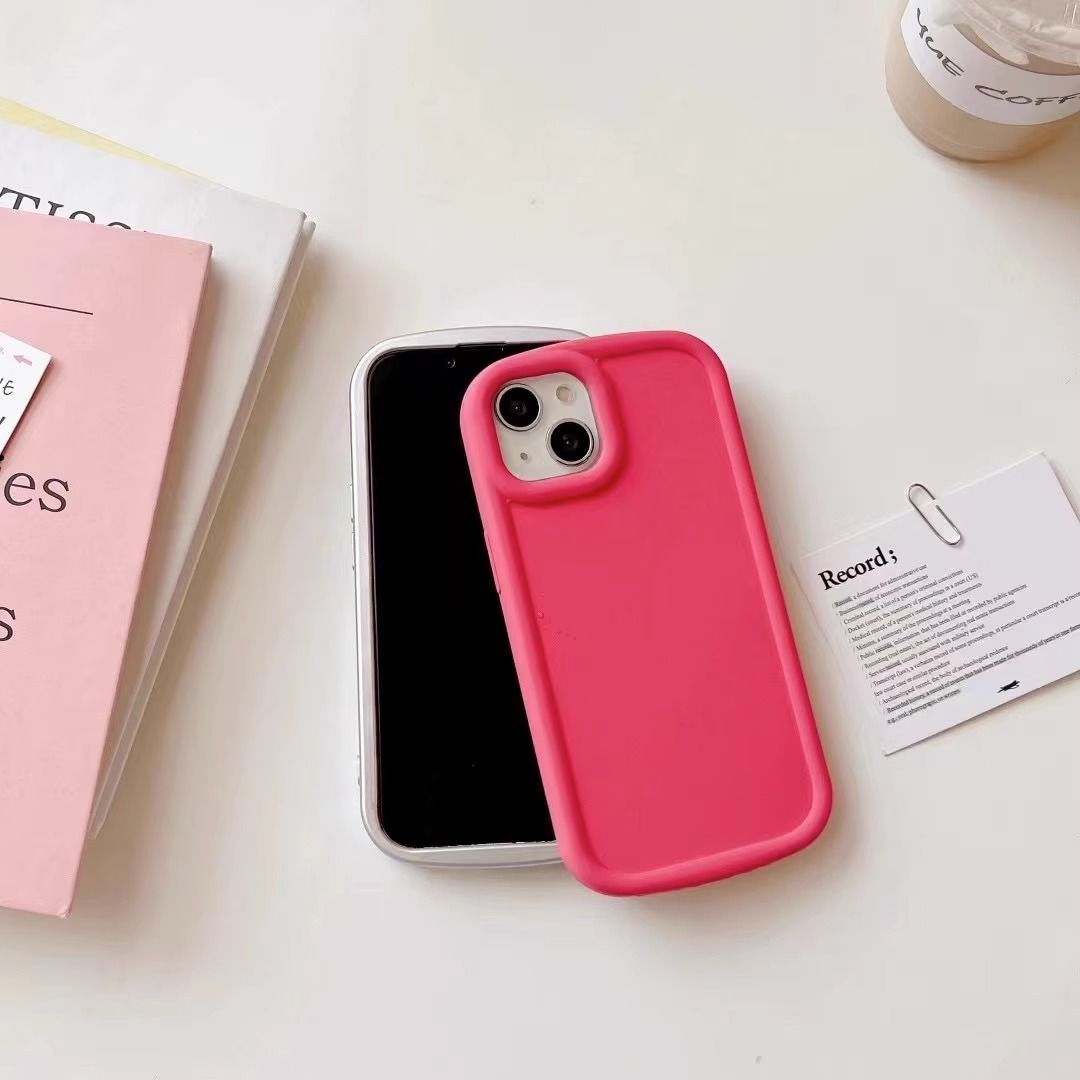 Ins Dopamine Solid Color 14 ProMax14 Phone Case iPhone 13 Matte 12 Silicone 11xr/x_voghion.com