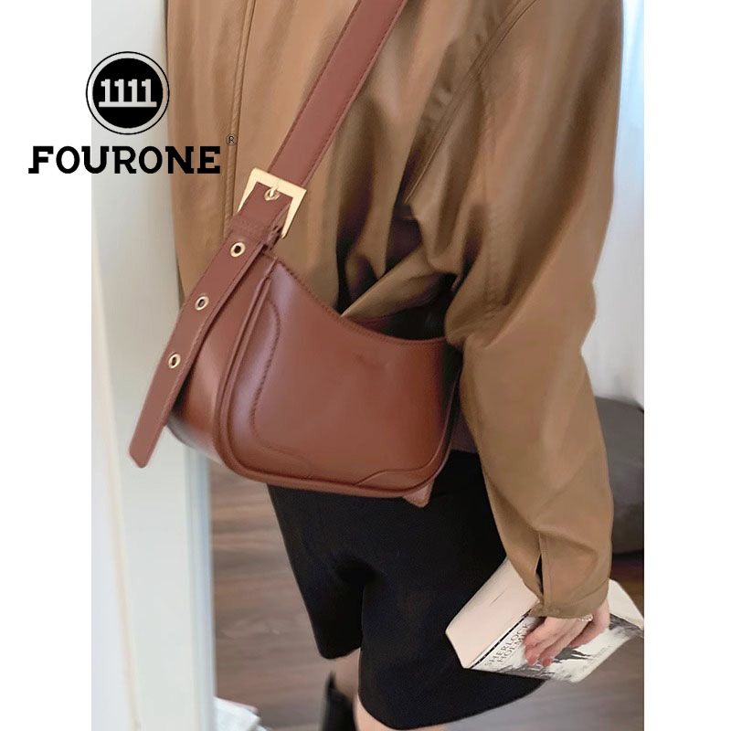 Niche texture armpit bag women's bag 2023 new Korean saddle bag versatile shoulder crossbody bag