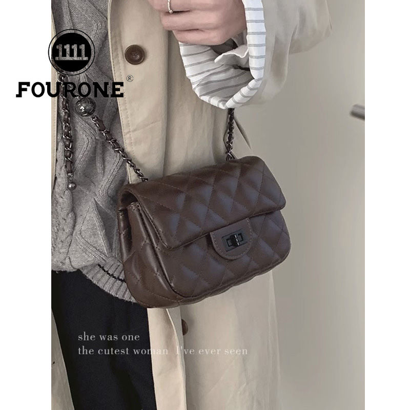 Diamond Chain Bag Women 2023 New Fashion Small Square Bag Versatile Small Fragrance Style Shoulder Crossbody Bag