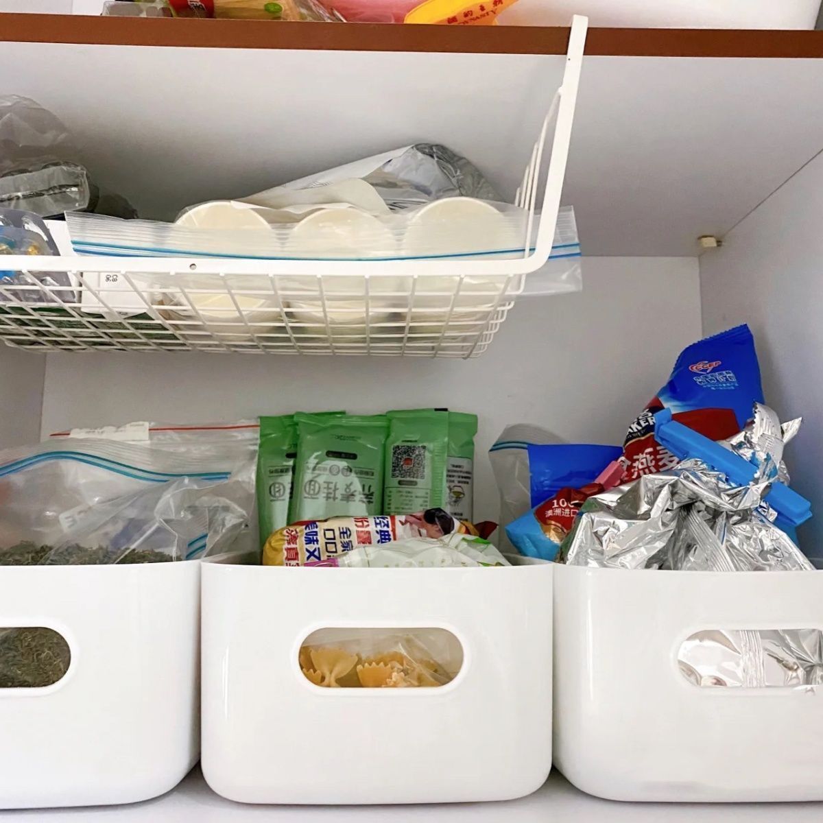 收纳筐家用化妆品置物架卫生间厨房宿舍杂物零食塑料盒桌面收纳盒
