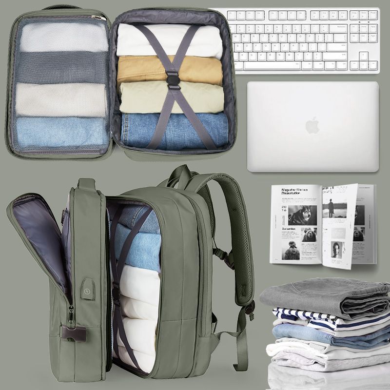 旅行双肩包女电脑背包男出差短途旅游大容量旅行袋行李包大学生