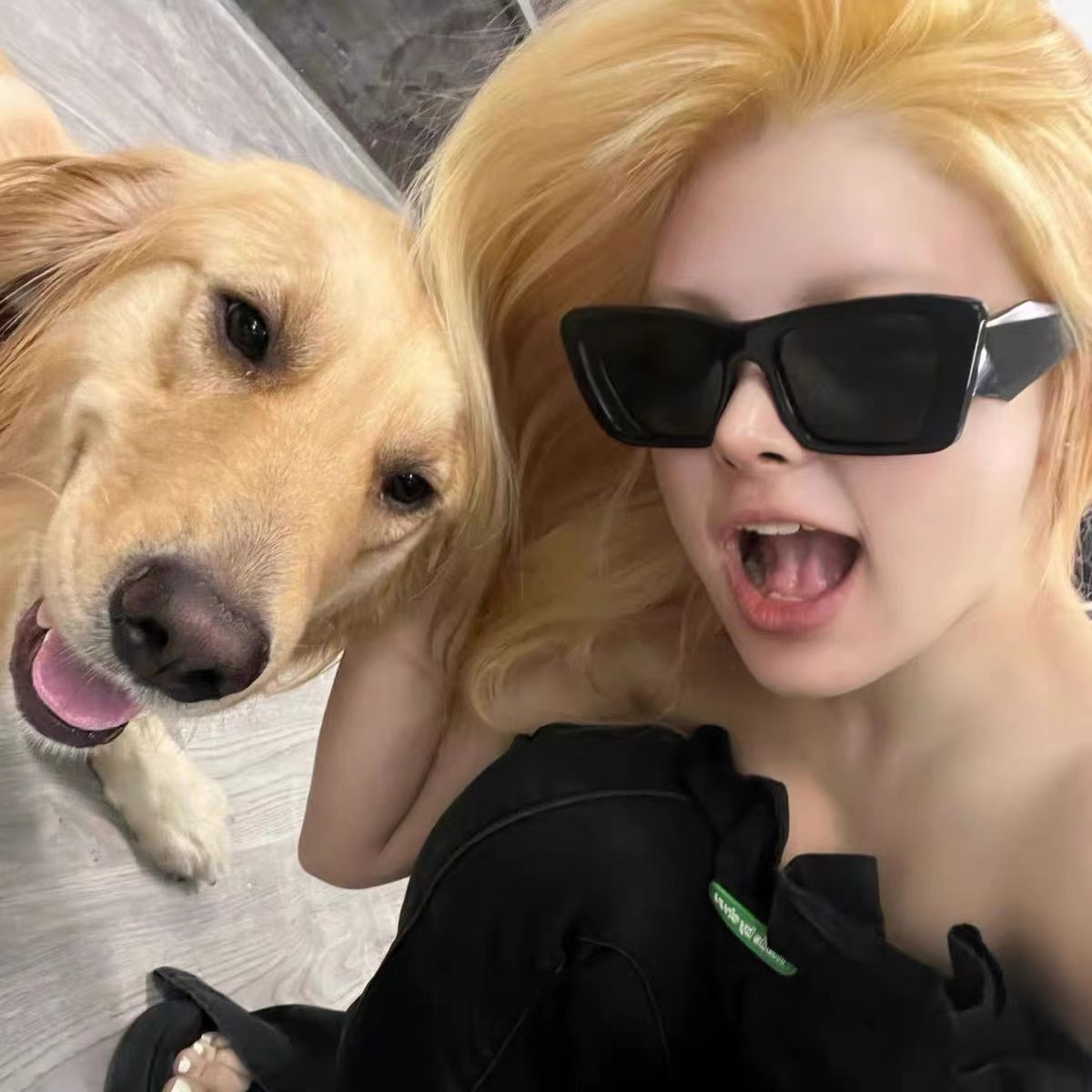 European and American retro large frame sunglasses ins female high-end slim Y2K sweet hot girl glasses street photography anti-UV sunglasses