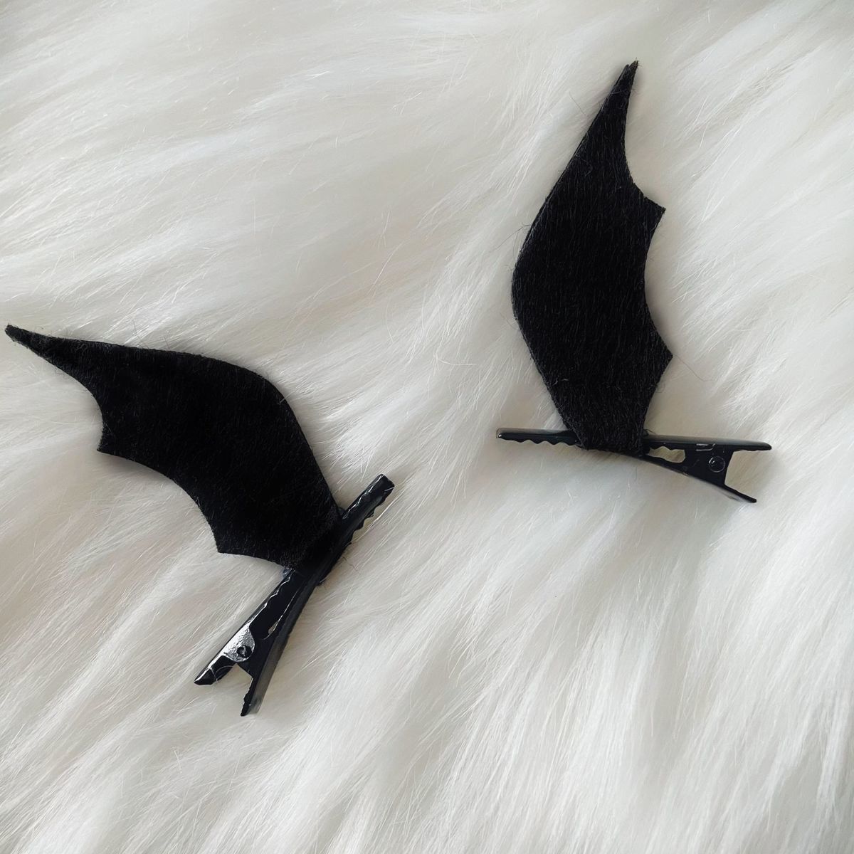 Halloween cute Japanese soft girl lolita black little devil bat wing hairpin funny hairband