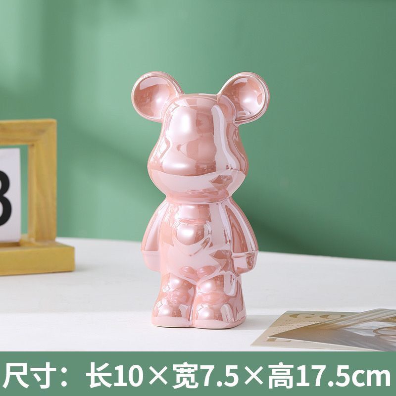 17厘米高 暴力熊摆件爱心熊客厅电视柜酒柜饰品摆件桌面diy微瑕 图片 5