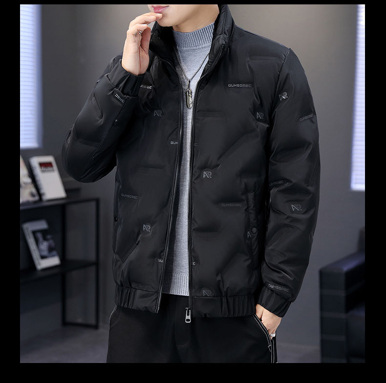 Piumino leggero e sottile da uomo 2023 nuova giacca invernale di fascia alta addensato calore tendenza versatile e bello da uomo_voghion.com