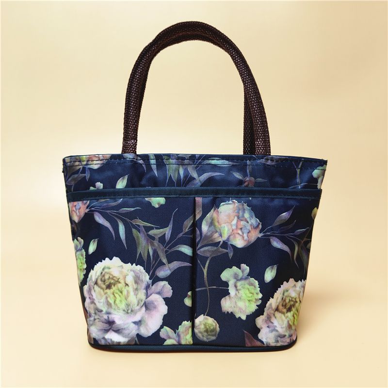 High-end middle-aged and elderly handbags, fashionable mother's lightweight grocery bag, Oxford cloth waterproof mobile phone coin key bag
