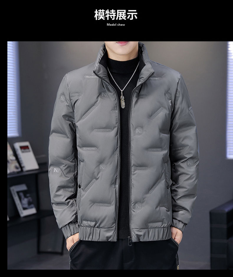 Piumino leggero e sottile da uomo 2023 nuova giacca invernale di fascia alta addensato calore tendenza versatile e bello da uomo_voghion.com