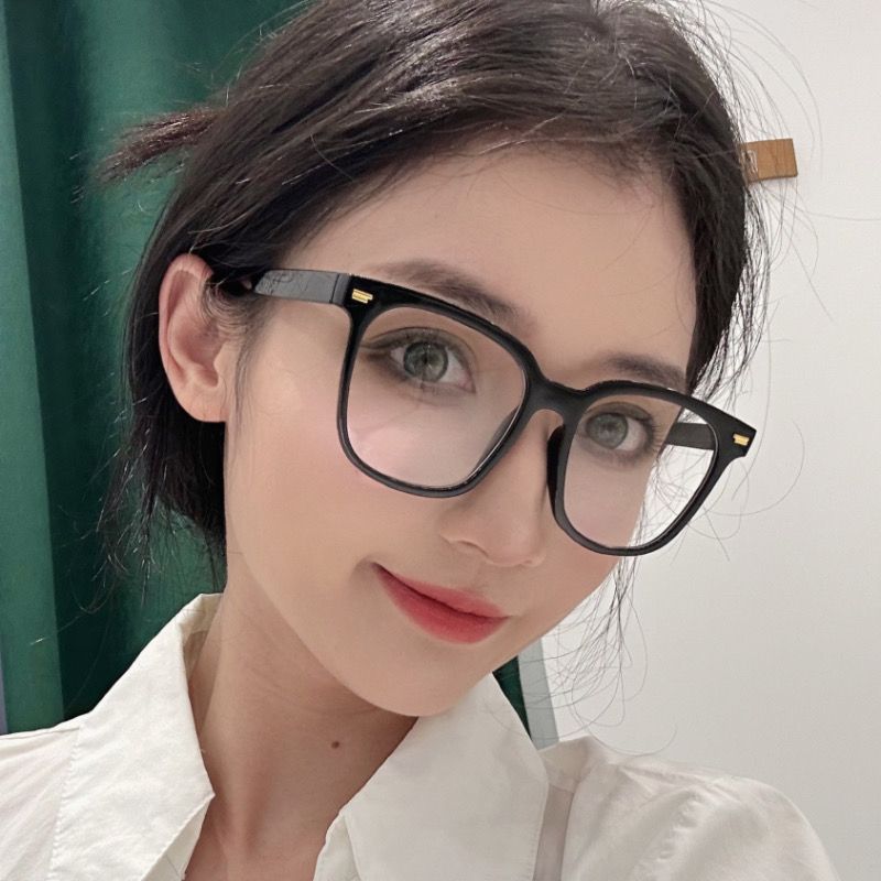 ins素顏黑框神器大臉平光鏡顯瘦眼鏡框近視可配度數眼鏡藍光