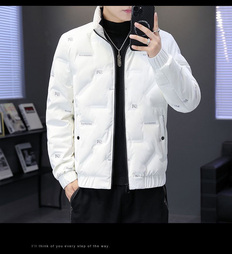 Piumino leggero e sottile da uomo 2023 nuova giacca invernale di fascia alta addensato calore tendenza versatile e bello da uomo_voghion.com