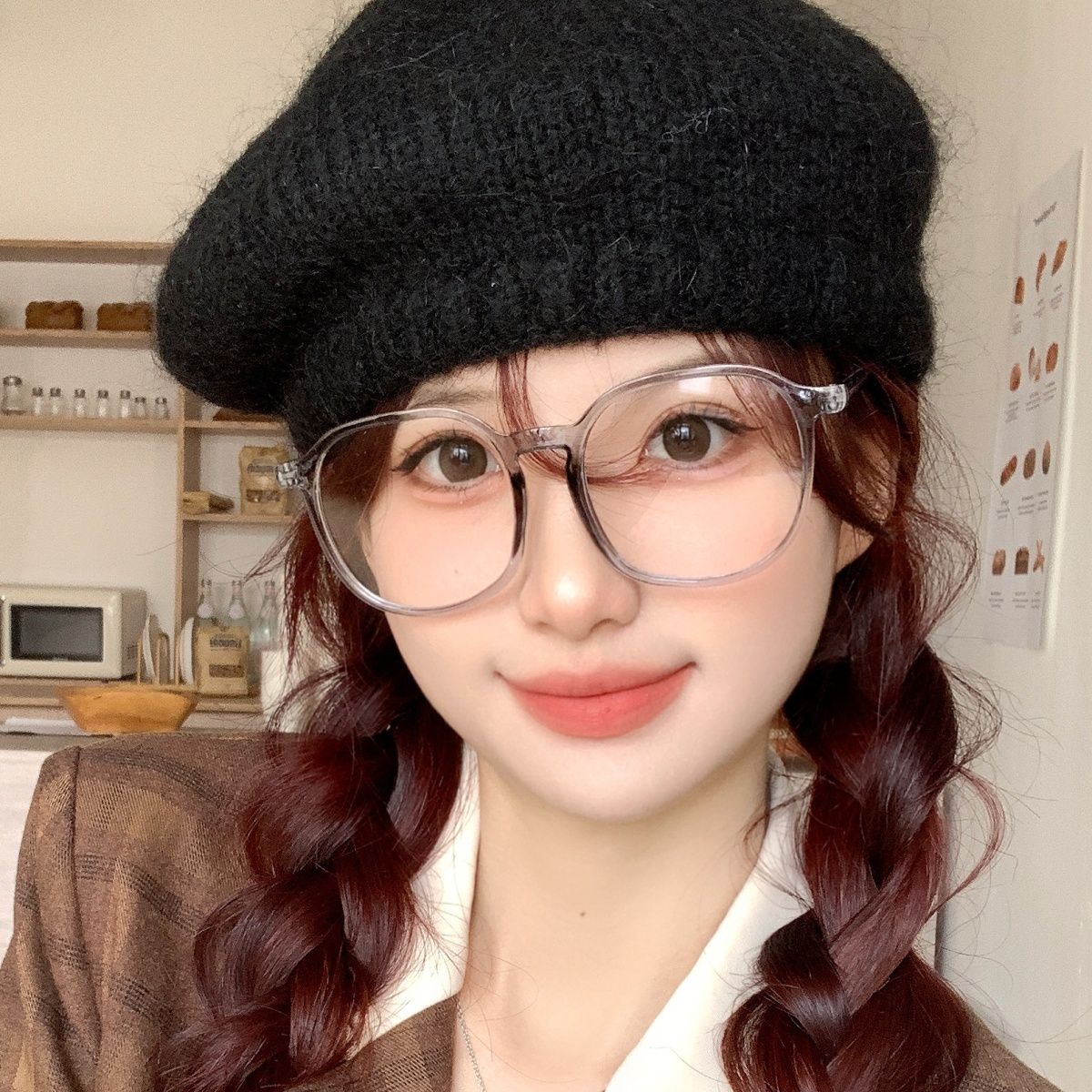 素顏眼鏡近視女有度數可配大臉顯瘦韓版潮透明眼鏡框ins風平光鏡