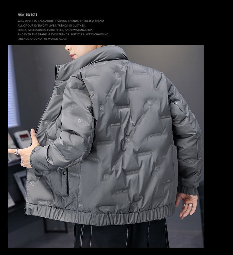 Piumino leggero e sottile da uomo 2023 nuova giacca invernale di fascia alta addensato calore tendenza versatile e bello da uomo_voghion.com