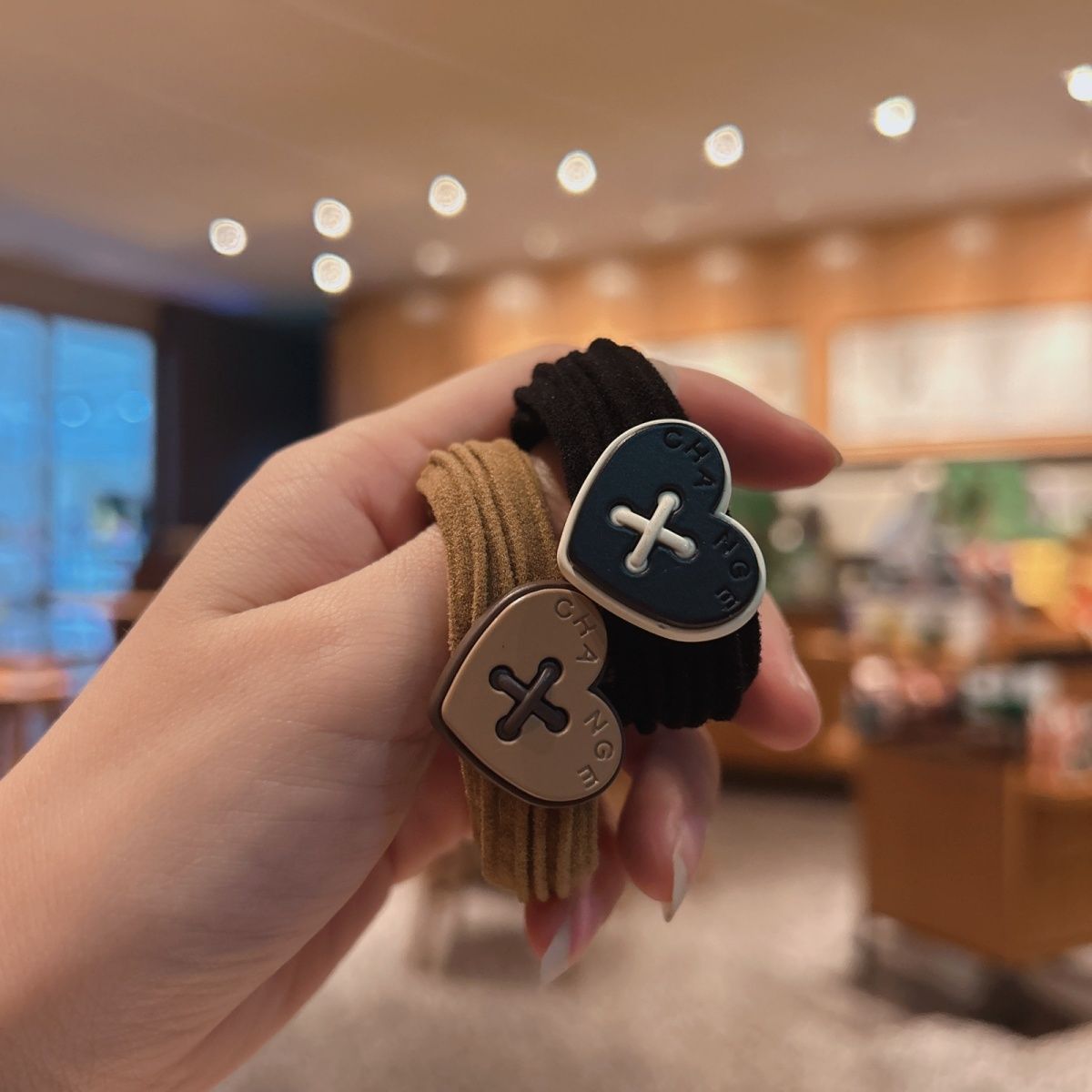 Sommer Elastisches Haargummi Mit Buchstaben Für Pferdeschwanz_voghion.com