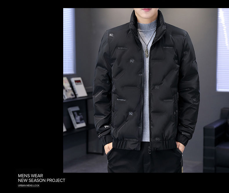 Piumino leggero e sottile da uomo 2023 nuova giacca invernale di fascia alta addensato calore tendenza versatile e bello da uomo_voghion.com