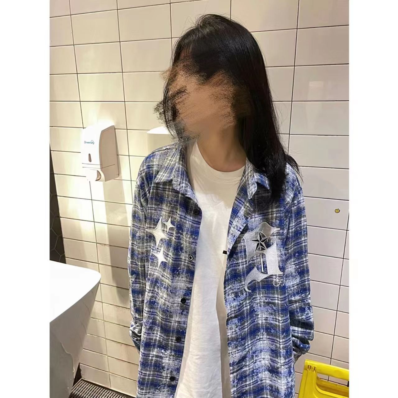 秋季女裝美式復古格子襯衫女長袖外穿外套韓版寬鬆襯衣上衣女洋氣