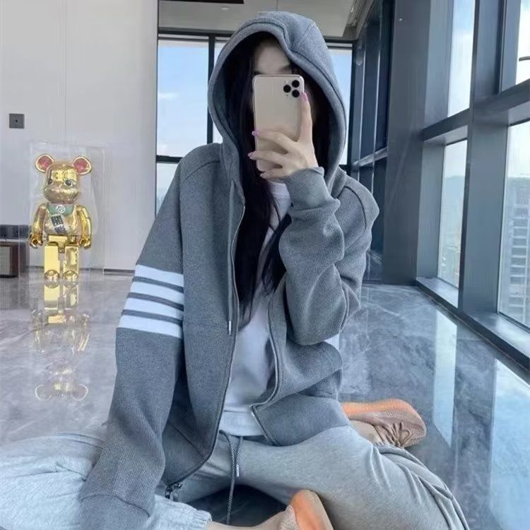 網紅連帽外套女春秋天韓版BF百搭棒球服ins潮寬鬆外搭開衫外衣服