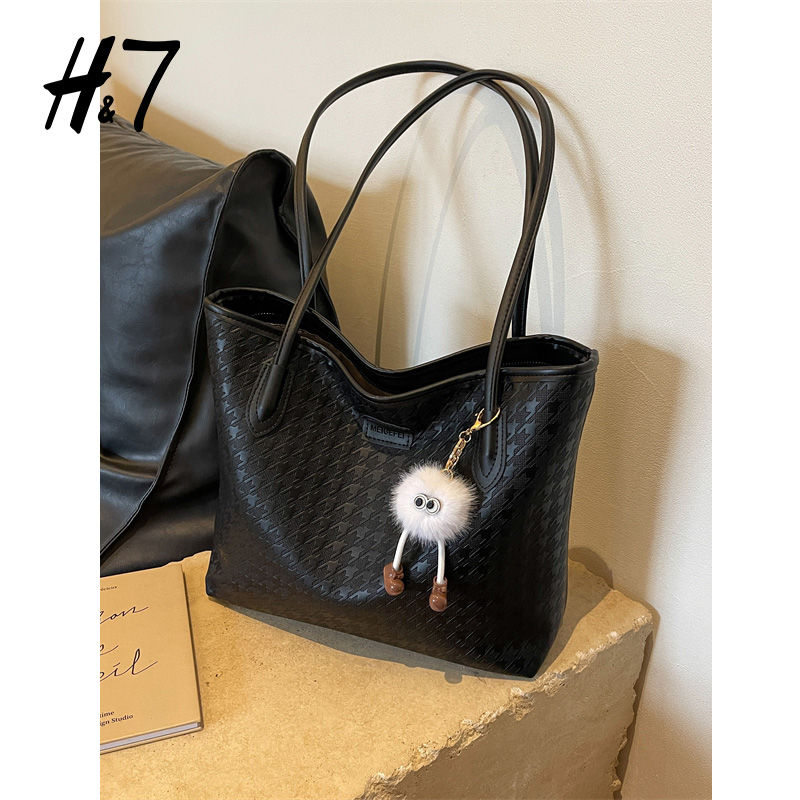 Borsa tote grande capienza autunno/inverno H7 Premium per donna, semplice e versatile, alla moda, con colori a contrasto, portatile_voghion.com