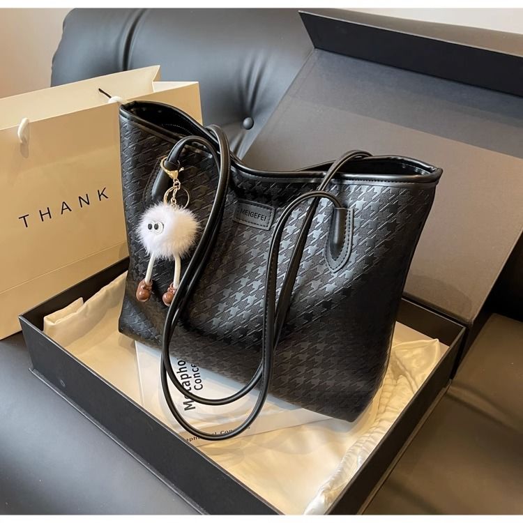 Borsa tote grande capienza autunno/inverno H7 Premium per donna, semplice e versatile, alla moda, con colori a contrasto, portatile_voghion.com