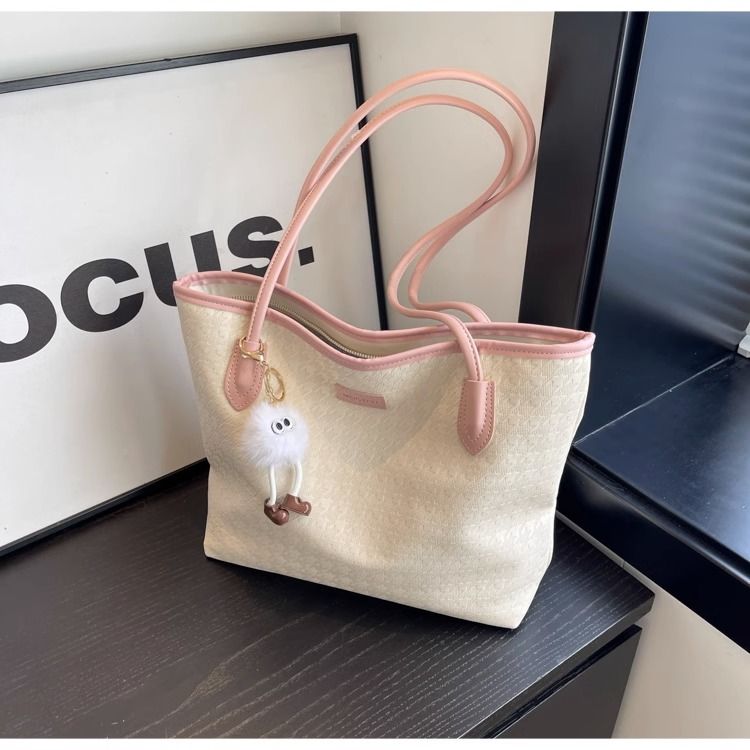 Borsa tote grande capienza autunno/inverno H7 Premium per donna, semplice e versatile, alla moda, con colori a contrasto, portatile_voghion.com