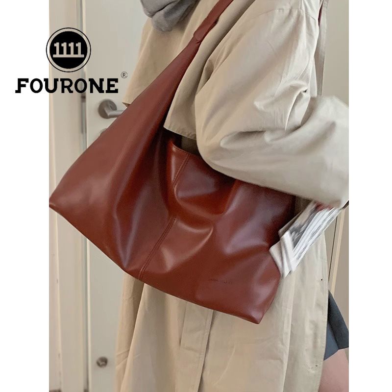 Autumn and winter large-capacity bag women's new Korean fashion simple shoulder bag high-end commuter tote bag