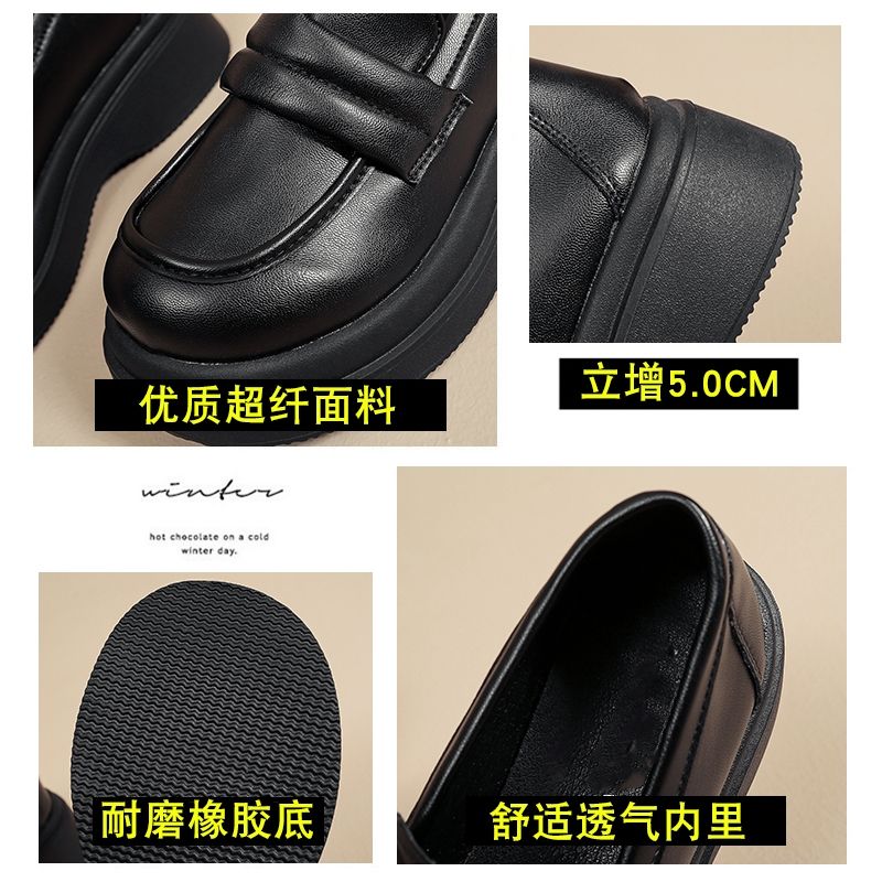 跃臣乐福鞋女鞋子新款2023春秋季爆款黑色JK洛丽塔软底单鞋小皮鞋