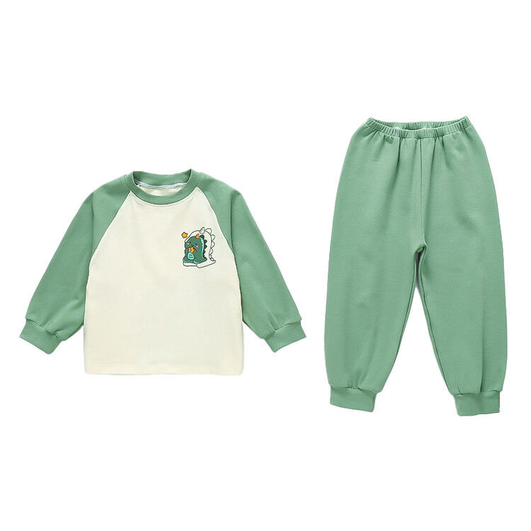 Boys' Pajamas Spring and Autumn 2023 New Boy Baby Pure Cotton Children's Autumn Cartoon Cotton Home Clothing Set
