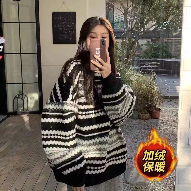 灰色翻領拉鏈毛衣外套女秋季2023新款日系慵懶風復古針織開衫上衣